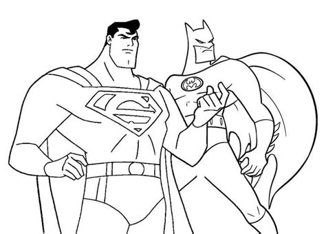 Coloriage Superman Et Batman